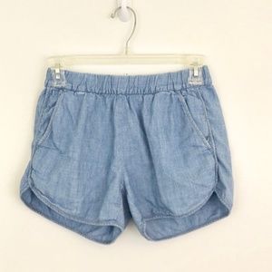 Madewell Chambray Pull-On Shorts
